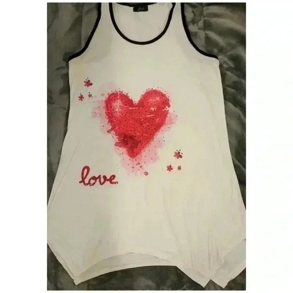 Jade Women’s Sequins Heart Mini Dress Sz. L/ XL NWOT - Picture 1 of 4